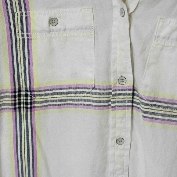 Stylus Button up Shirt Womens Small Pastels colors button down Cotton Blend‎ - Picture 4 of 4